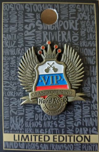 Hard Rock Cafe St.  Petersburg Vip Grand Opening Pin