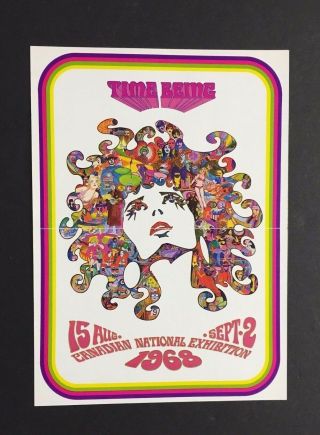 1968 Handbill Cne Scheduled Music Concerts Buddy Guy Moby Grape The Guess Who