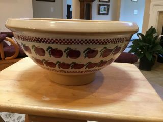 Nicholas Mosse Ireland Pottery Apple Footed Bowl 13” By 7”