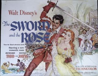 The Sword And The Rose Lobby Title Card Walt Disney 1953