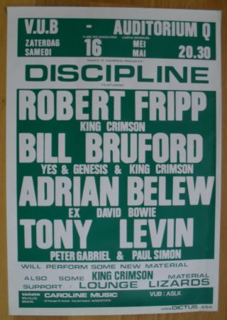 Discipline Yes Genesis Silkscreen Concert Poster 