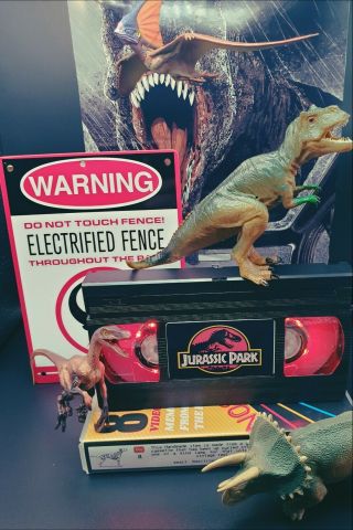 Retro Vhs Lamp,  Jurassic Park,  Top Quality Gift For Any Movie Fan,  Man 1