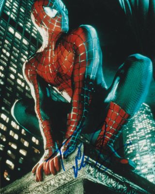 Toby Maguire (spiderman) Signed 10x8 Colour Photo