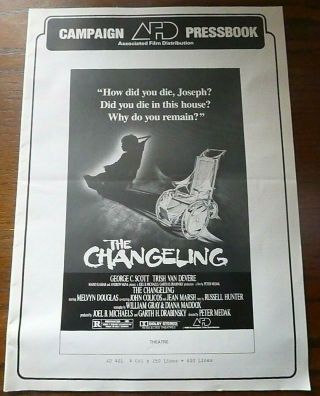 The Changeling Afd Campaign Pressbook 1980 Film Horror Movie