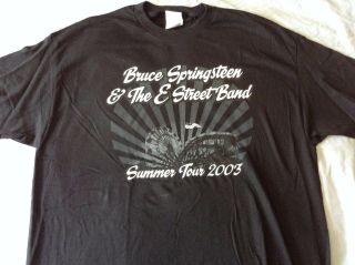 Bruce Springsteen & The E Street Band 2003 T - Shirt Giants Stadium