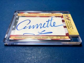 D) Annette Funicello Mickey Mouse Club – Hof Guaranteed Americana Autograph