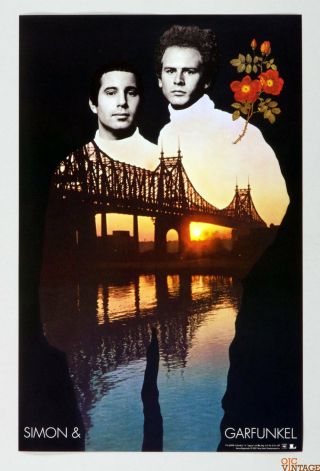 Simon And Garfunkel Poster 2001 Columbia Recording Promo 11 X 17