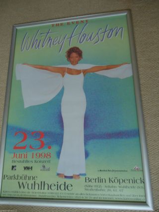 Whitney Houston Poster Concert Poster 1998 Invaluable 21 Yrs Gem