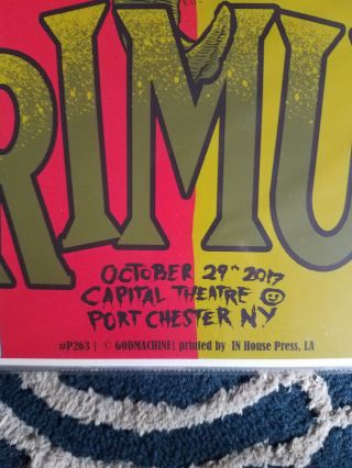 Primus Poster Capitol Theater Port Chester NY 4