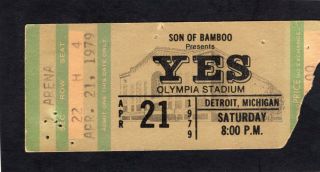 1979 Yes Concert Ticket Stub Olympia Stadium Detroit Tormato