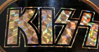KISS BELT BUCKLE 1978 PACIFICA MFG.  Reflective Lettering RARE 2