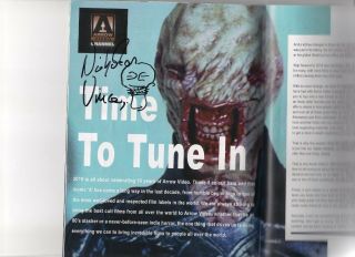 Fright Fest Mag Signed By Nicholas Vince,  Soska Sisters,  Laura Fraser,  Toby,  Etc