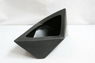Mcm Spiked Origami Futura Black Japanese Ikebana Pottery Planter Eames Interest