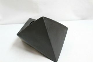 MCM Spiked Origami Futura Black Japanese Ikebana Pottery Planter Eames Interest 2
