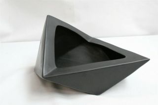 MCM Spiked Origami Futura Black Japanese Ikebana Pottery Planter Eames Interest 3