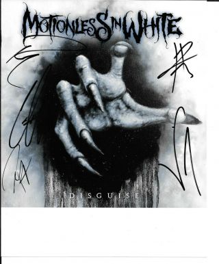 Motionless In White Photo Signed / Autographed Inperson