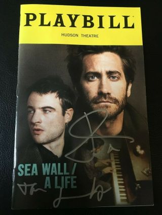 Sea Wall/a Life Cast Signed Broadway Playbill