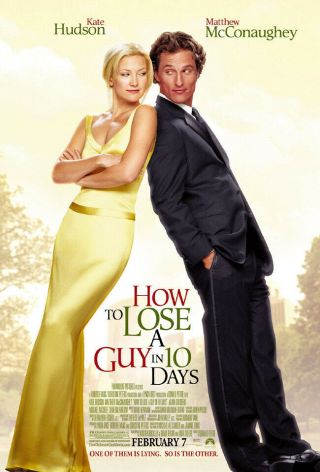 How To Lose A Guy In 10 Days (2002) Movie Poster - Double - Sided - Rolled