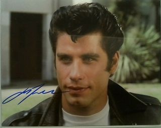 John Travolta Signed Autographed 8x10 Photo - Grease - Danny Still - W/coa
