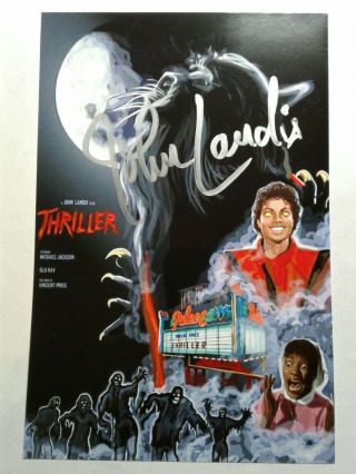 John Landis Hand Signed Autograph 4x6 Photo - Michael Jackson Thriller Director