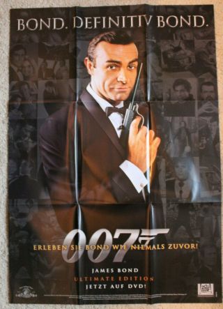 James Bond Poster Connery German Promo Poster Definitiv Bond Ultimate Edition