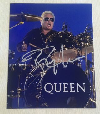 Queen Music Legend Roger Taylor Signed Autographed 8x10 Photo