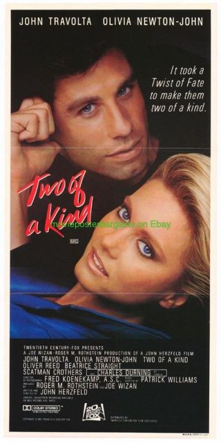 Two Of A Kind Movie Poster Australian Db John Travolta