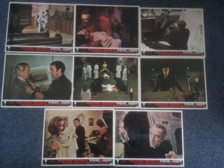 To The Devil A Daughter 1976 British Lobby Card Set X 8 Christopher Lee Horror