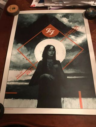 Chicago Foo Fighters 2018 Wrigley Field Poster/print Karl Fitzgerald.  178/300