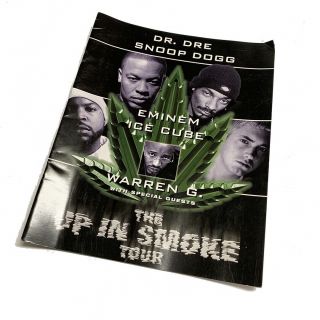 Vintage Up In Smoke Concert Pamphlet 2001 Rap Snoop Ice Cube Eminem