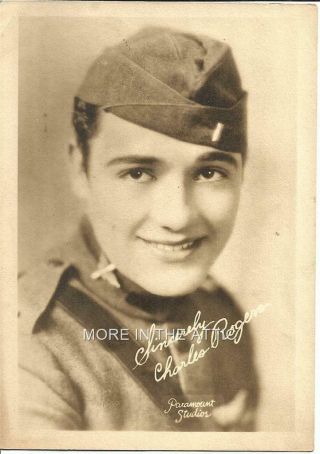 Charles Buddy Rogers Aviation Silent Cinema Star Vintage Fan Photo
