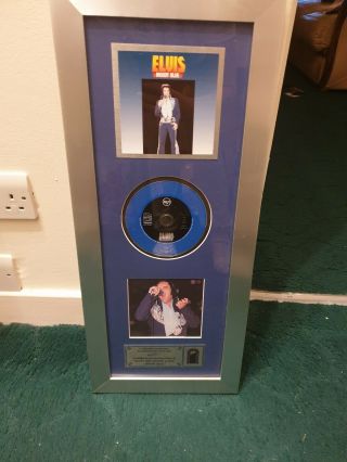 Elvis Presley Limited Edition Moody Blue Framed Disc