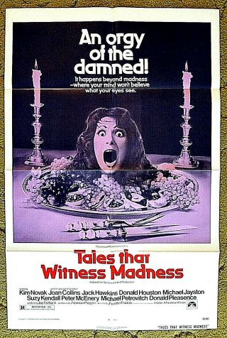 " Tales That Witness Madness " / 1973 Poster - - - Kim Novak - An Orgy Of The Damned