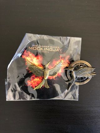 The Hunger Games Mockingjay Part 1 And 2 Pin Set Sdcc Comic Con Exclusive 2015