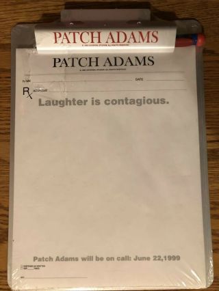 Patch Adams Promotional Clipboard Universal Studios Item