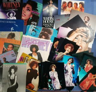 Whitney Houston Concert Photos Picture Sleeve Flyer 1986 - 2010 Nothing But Love