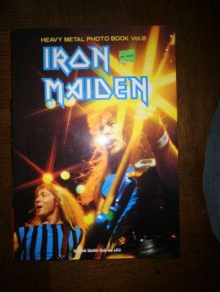 Heavy Metal Photo Book Vol 8,  Iron Maiden - Japan Import 1983