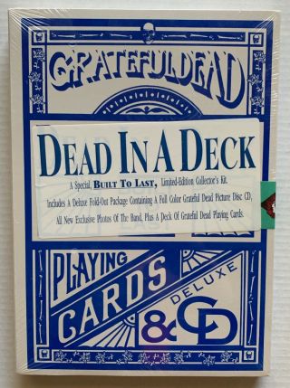 Grateful Dead Dead In A Deck 1989 Built To Last Deluxe Cd & Playing Cards