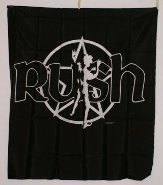 Rush Poster 1984 Vintage Silk Tapestry 40 " X45 " So989