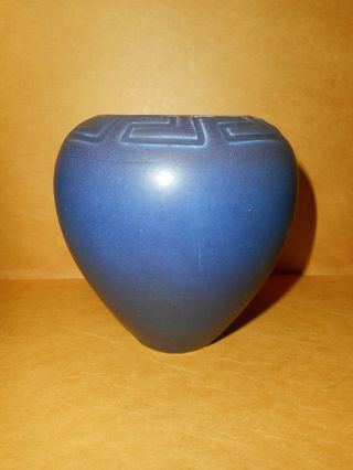 Rare American Art Pottery Rookwood Vase Greek Key 4 1/2 
