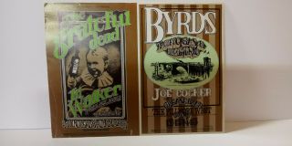 Grateful Dead The Byrds Bg 176/177 Bill Graham Fillmore Double Handbill Postcard