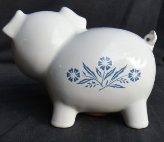 Corning Ware Blue Cornflower Piggy Bank Made in England 3