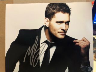 Michael Buble Signed Autograph 8x10 Photo Hot Sexy Singer Rare Feeling Good
