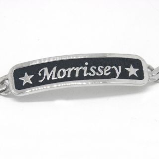 Morrissey Solid Curb Link Bracelet Morrissey Inspired Your Choice 7 Or 8 Inches