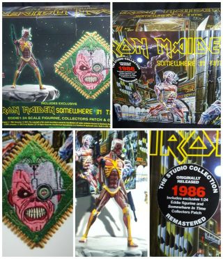 Iron Maiden Remastered Somewhere In Time Cd Box Set.  Plus Figure And Patch.