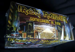 Iron Maiden Remastered SOMEWHERE IN TIME CD Box Set.  Plus Figure And Patch. 6