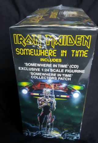 Iron Maiden Remastered SOMEWHERE IN TIME CD Box Set.  Plus Figure And Patch. 7