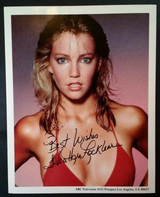 Heather Locklear - 1987 Signed 8x10 Abc Tv Official Pr Photo - No Rare Vhtf