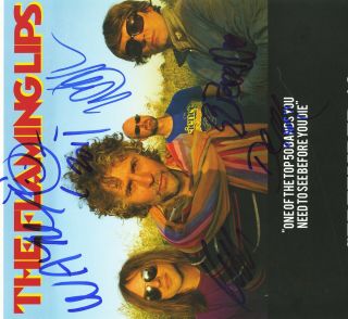 The Flaming Lips autographed gig poster Wayne Coyne,  Michael Ivins 2