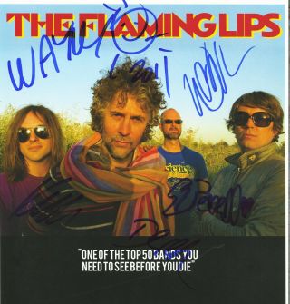 The Flaming Lips autographed gig poster Wayne Coyne,  Michael Ivins 3